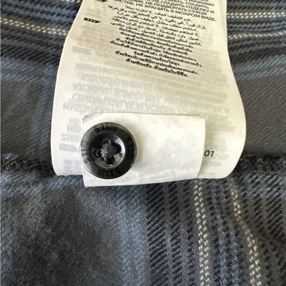 5.11 Tactical Blue and Black Boxy Button Down Shirt - Picture 15 of 15